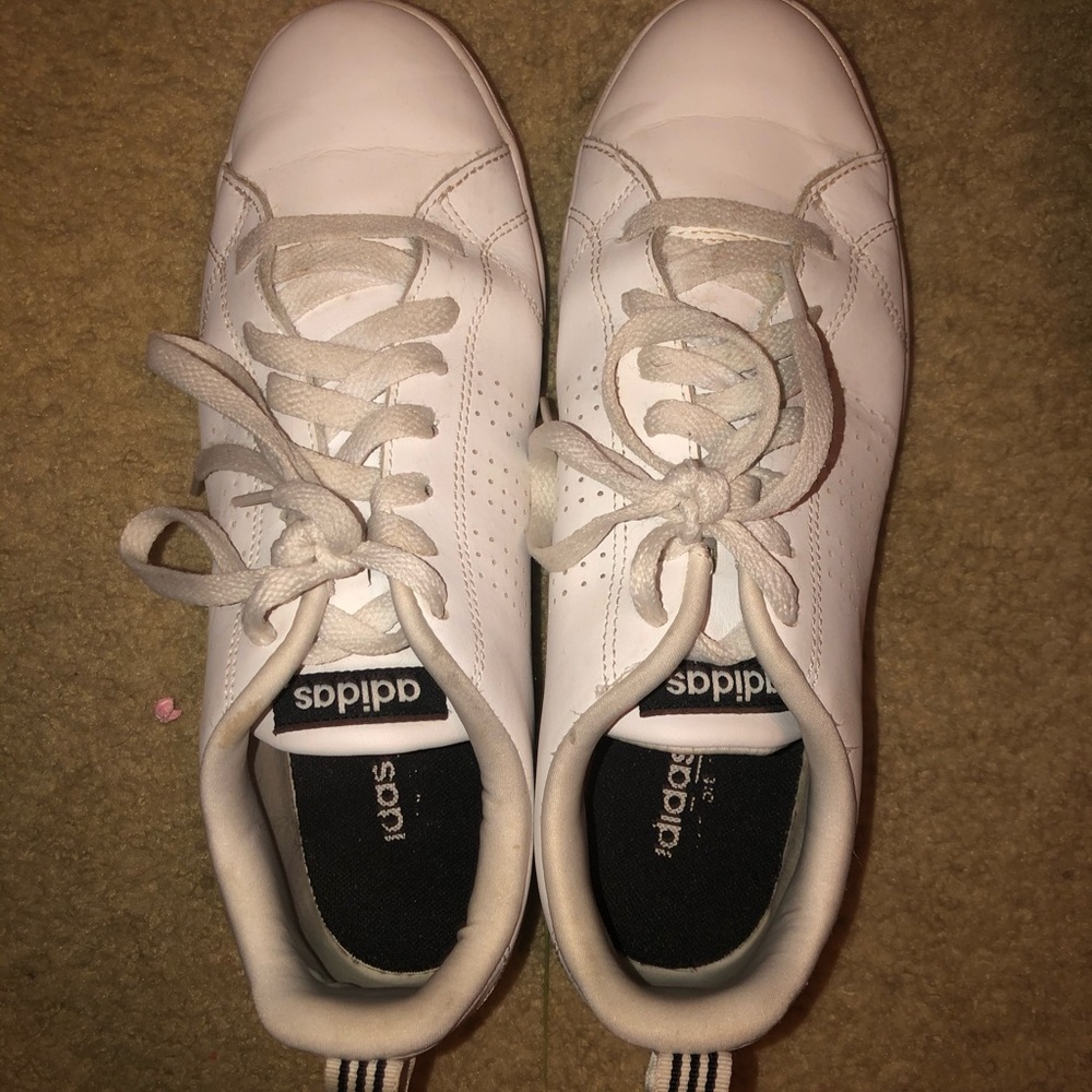 white adidas superstars